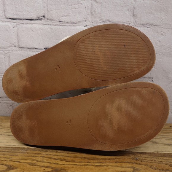 Mango MNG Women's Size 40 (8.5) White Slides Sandals #111 - Picture 10 of 10